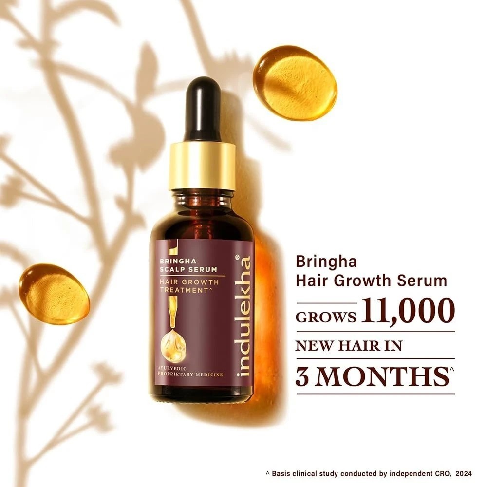 Indulekha Bringha Hair Growth Treatment Scalp Serum ,30ml