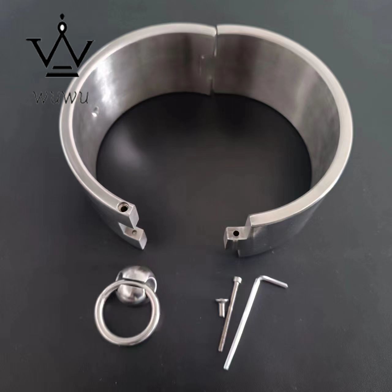 New Style Stainless Steel High 6cm Metal Collar Bdsm Bondage Collar Shackle