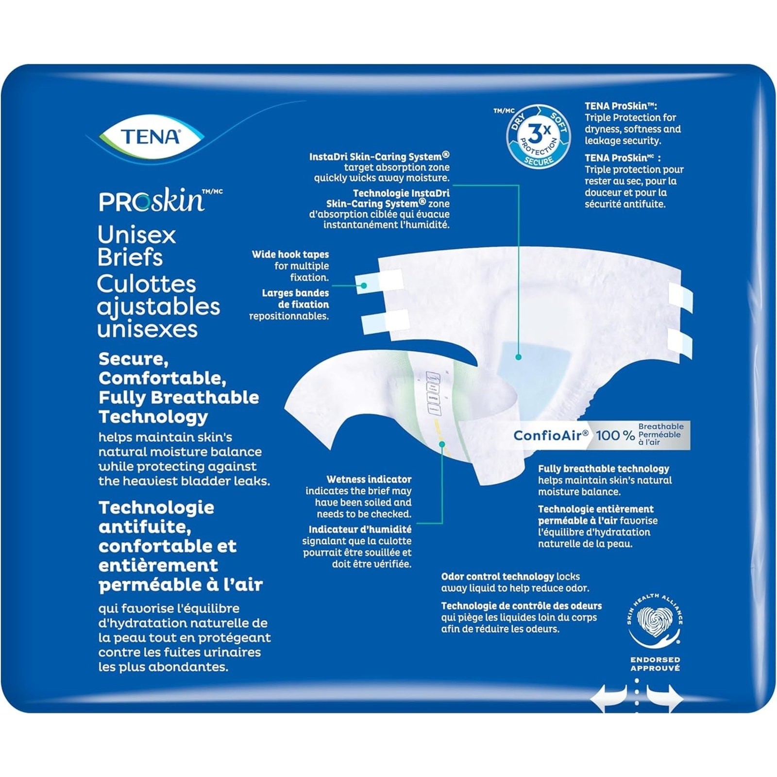 TENA ProSkin Unisex Adult Diapers with Tabs Maximum Absorbency Medium -28 CT