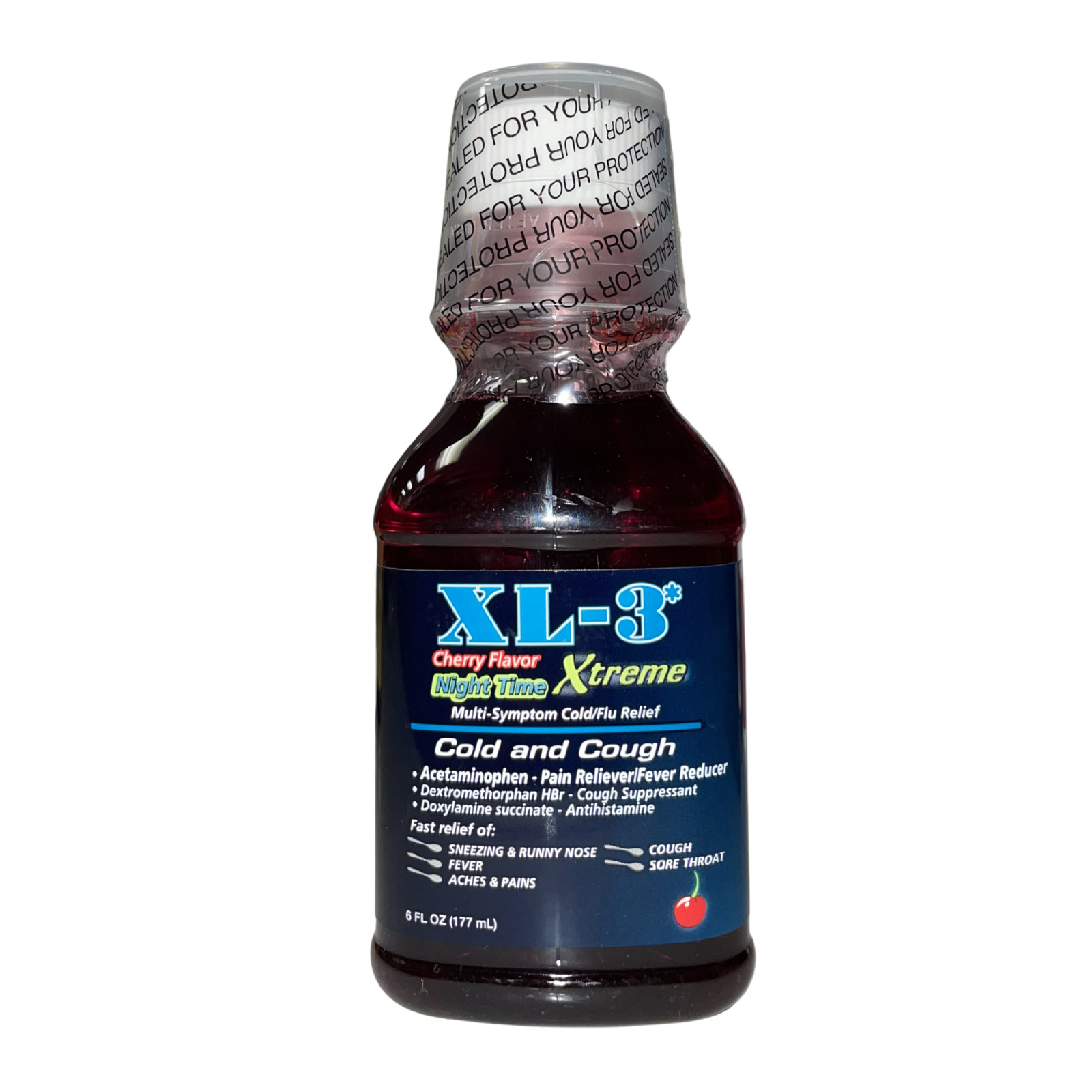 XL-3 -NOCHE – Medicina de Gripa Y Tos – 6 FL OZ- Por Pronaturamex.Inc