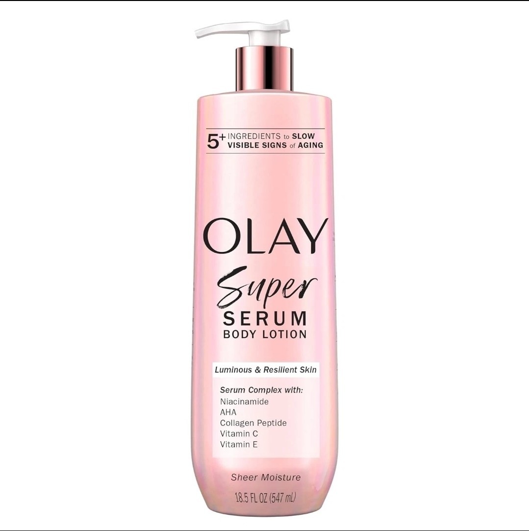 Olay Super Serum Hand & Body Lotion for Dry Skin, 24hr Long Lasting Hydration, 5