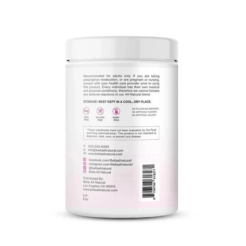 Bella All Natural Probiotic + Prebiotic Powder Iced Coffee.