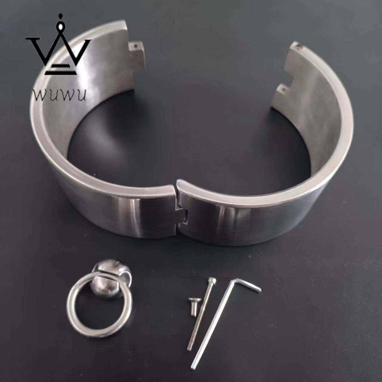 New Style Stainless Steel High 6cm Metal Collar Bdsm Bondage Collar Shackle
