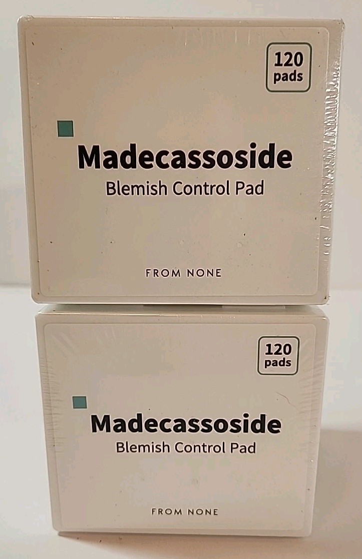 LOT 2 FROM NONE Madecassoside Blemish Control Skin Toner Pads 120ct Ea Skincare