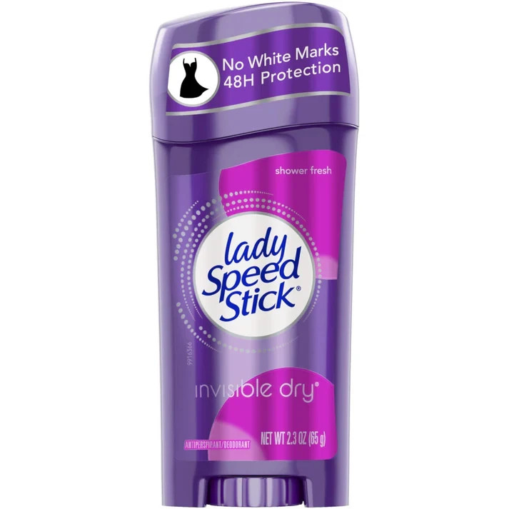6 Pack Lady Speed Stick Invisible Dry Antiperspirant Deodorant, 2.3oz