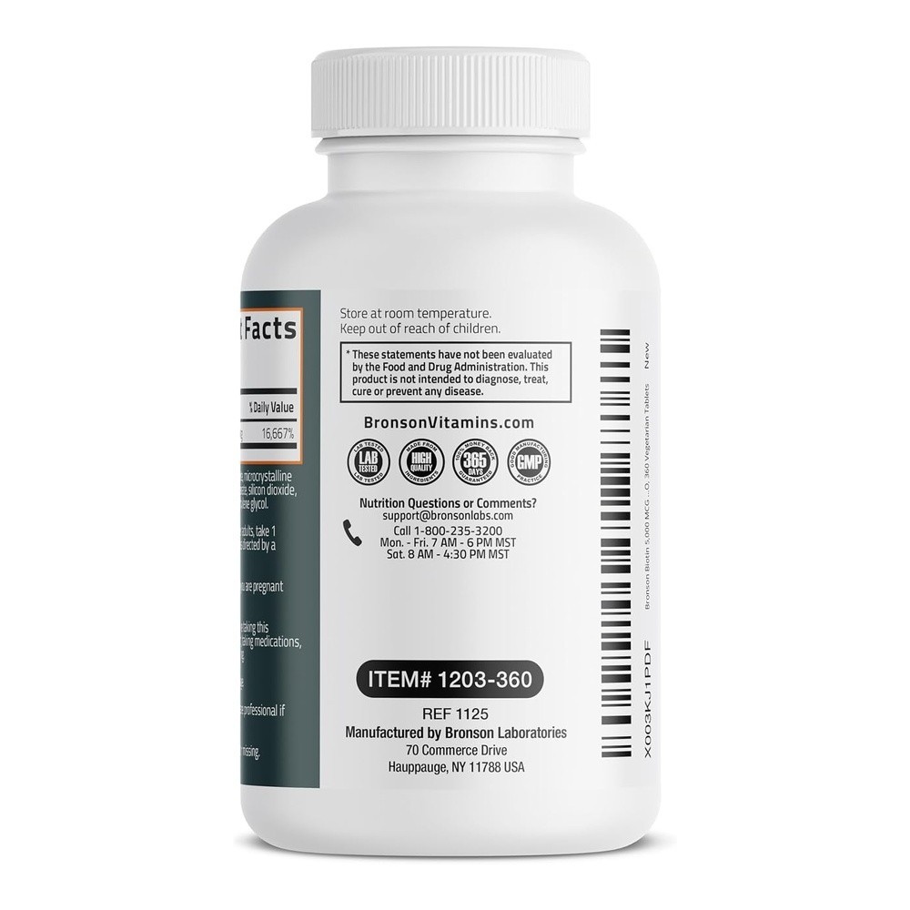 21st Century Biotin 5000 mcg Tablets 360 Count Hair Skin & Nails Exp 02/2027