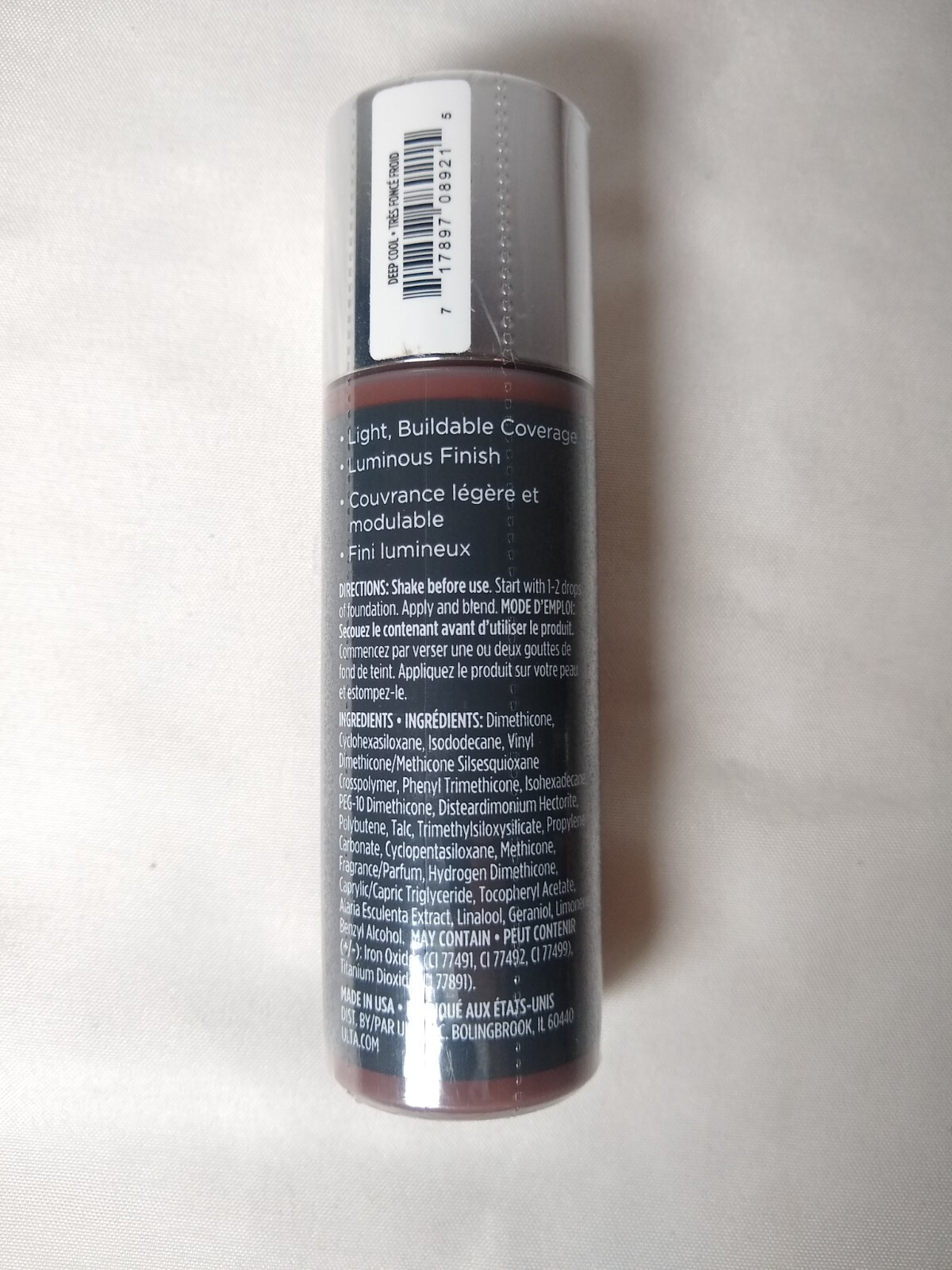 NEW/SEALED – ULTA Beauty Youthful Glow Foundation Serum Drops- Deep Cool R2033A