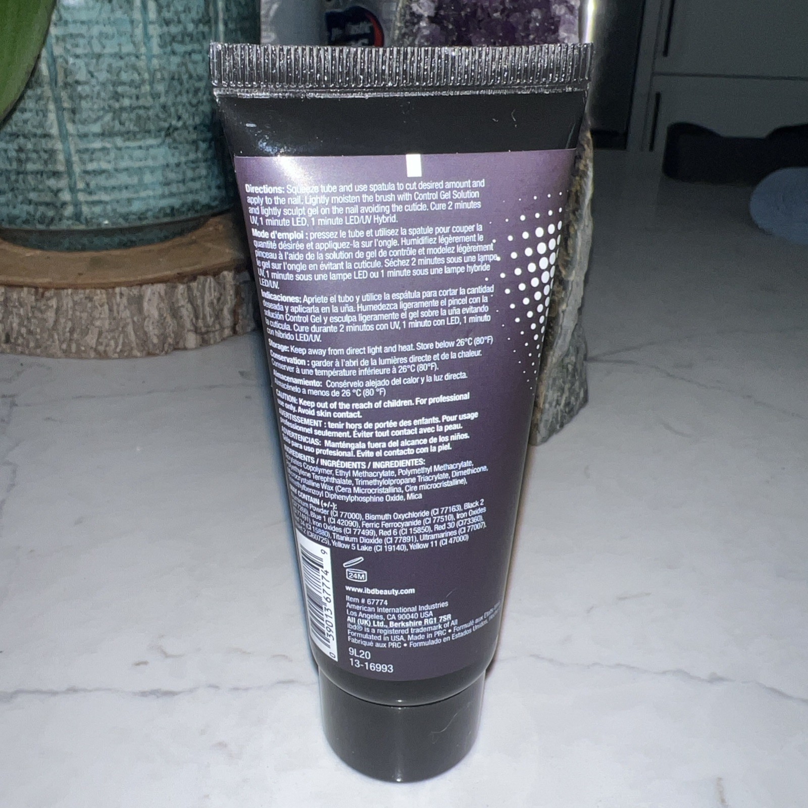 NEW! Sealed! IBD Control Gel LED/UV Nail Enhancement Gel 2oz Natural