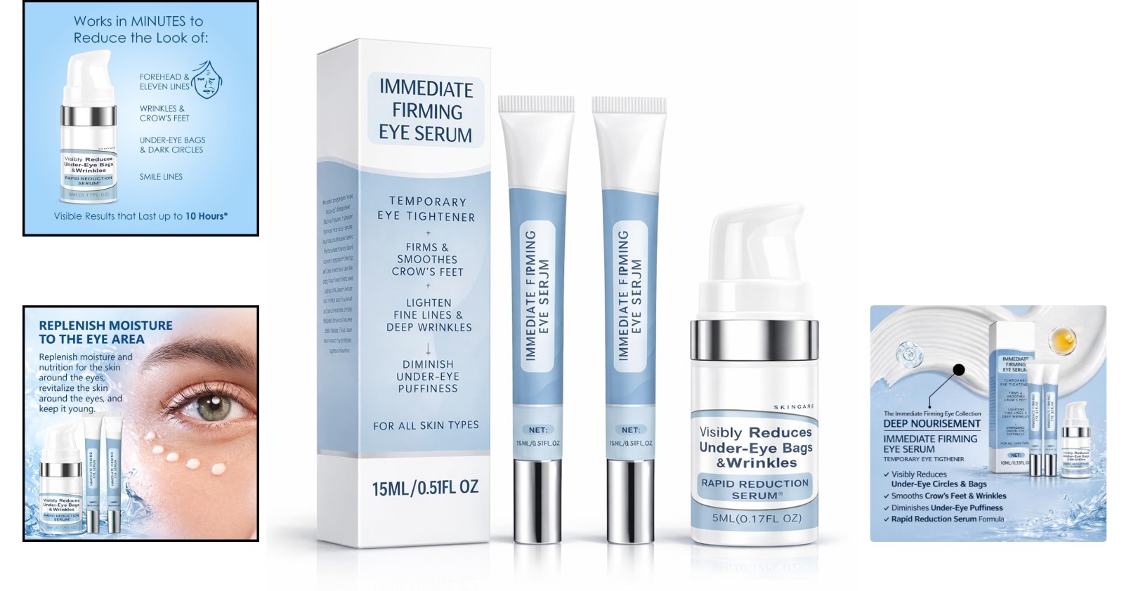 Natural Eye Serum for Firming & Dark Circle Reduction – Daily Anti-Aging Care