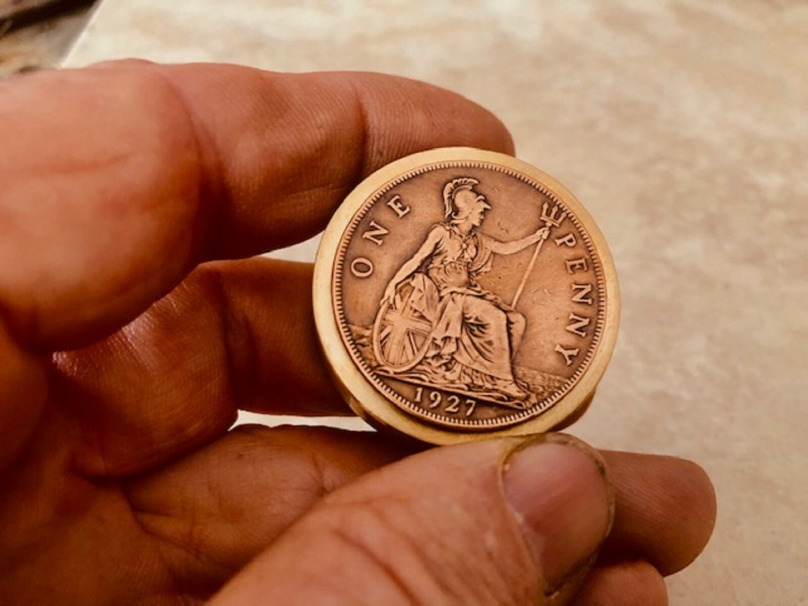 British Coin Pill Box Britain Large Penny – Rare, Exclusive, Handmade