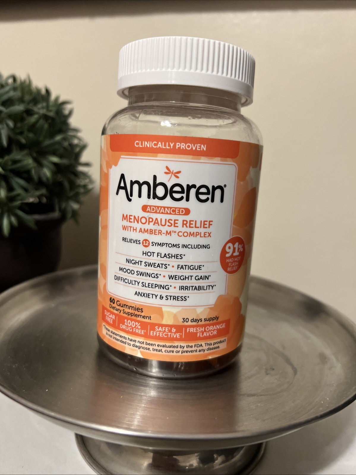 Amberen Advanced Menopause Relief Amber-M Complex Supplement, 60 Gummies x12/25