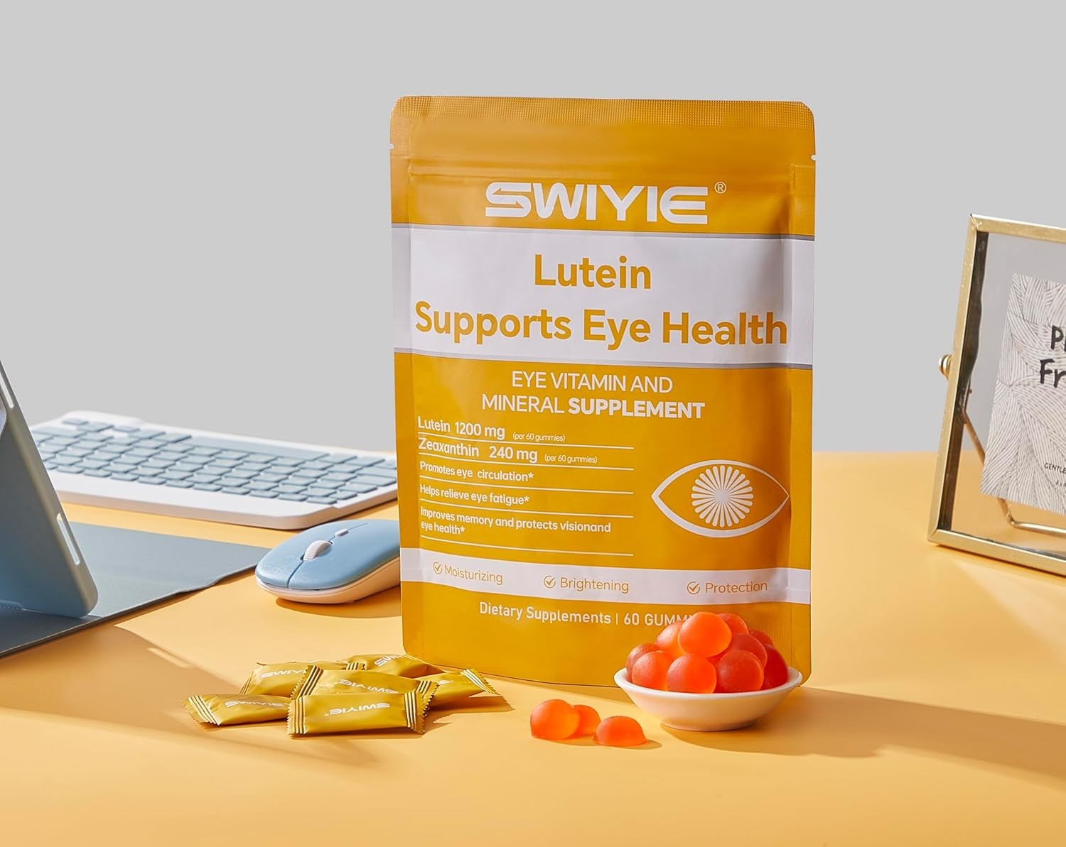 Lutein Gummies – Eye Vitamin and Mineral Supplement with 20mg Lutein