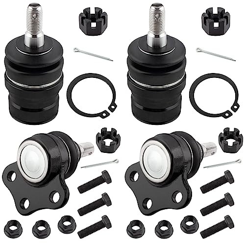 4pcs Front Upper & Lower Ball Joints Fit for Dodge Dakota 1997 1998 1999 4WD
