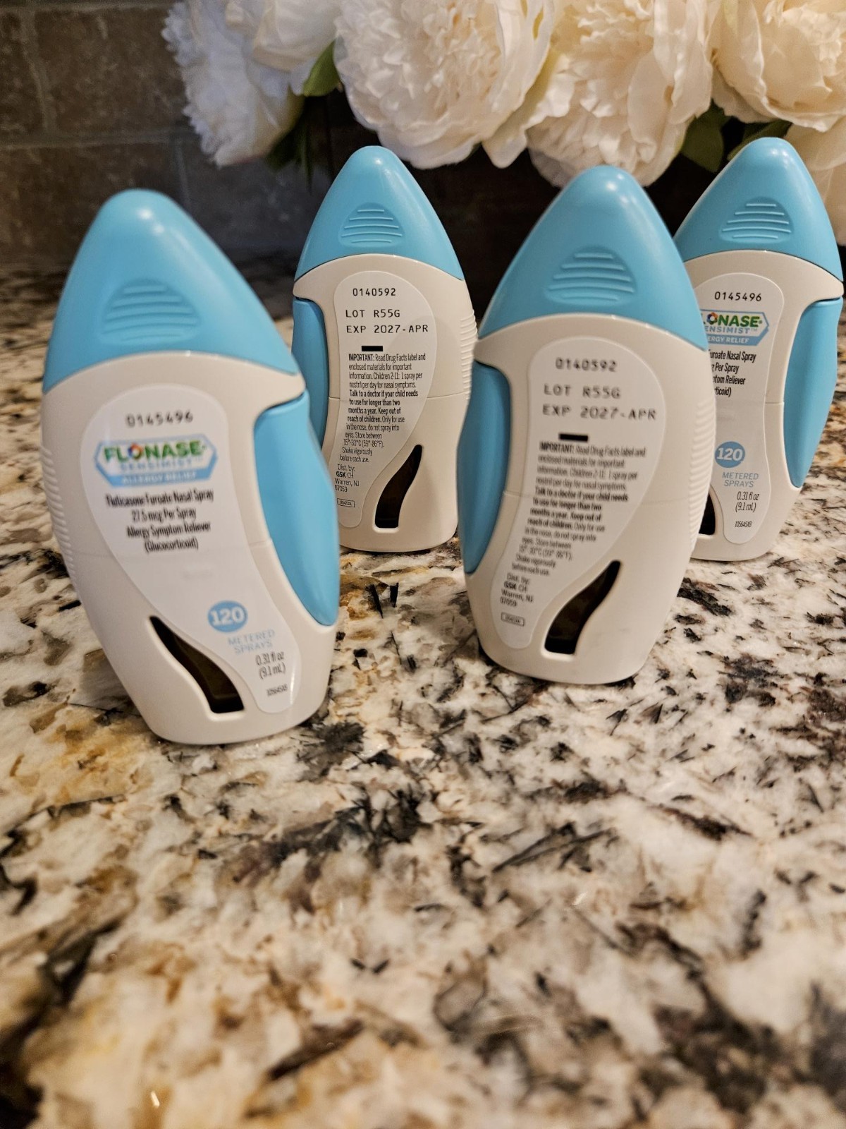 Flonase Sensimist Allergy Relief 120 Sprays Qty 4 EXP April-2027