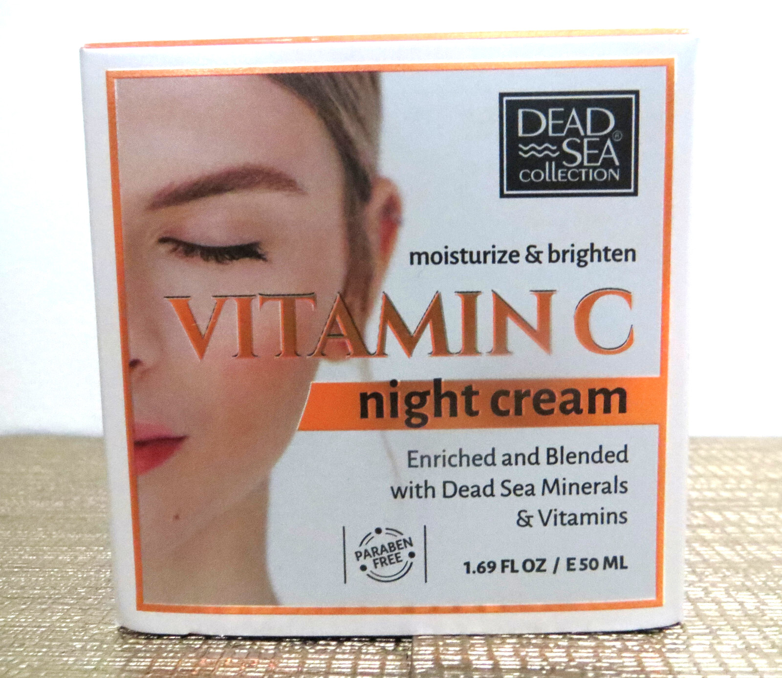 Dead Sea Collection Moisturize Brighten Vitamin C Night Cream 1.69oz NEW- Israel