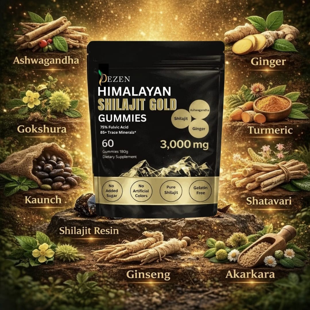 Organic Himalayan Shilajit Gummies 3000mg for Energy & Wellness Supplements