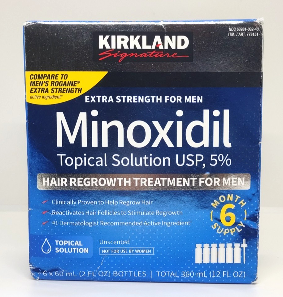Minoxidil 5% Kirkland Signature Extra Strength Men Hair Regrowth