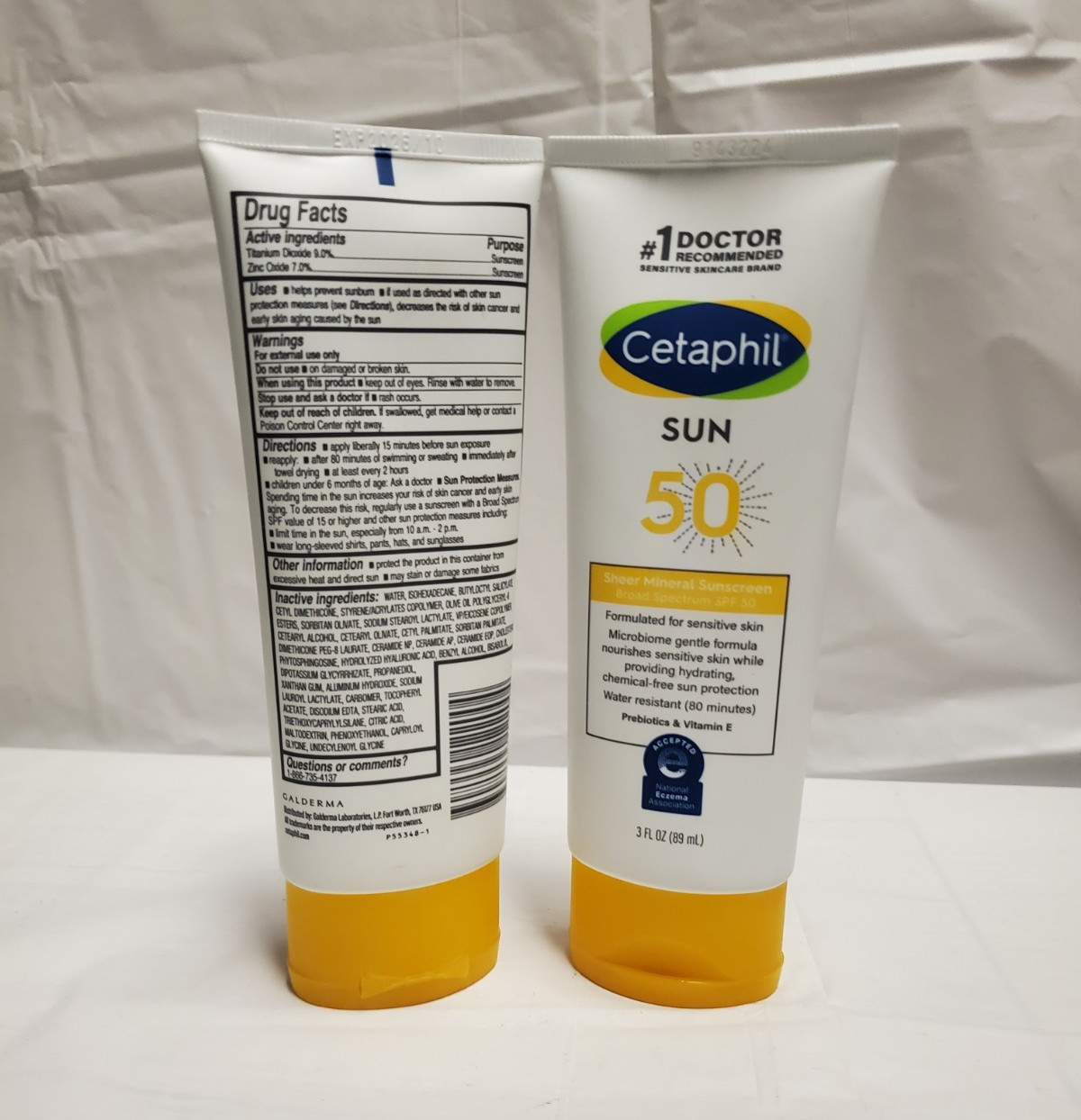 Cetaphil Sun Mineral Sunscreen Lotion SPF 50 Broad Spectrum 3 fl oz