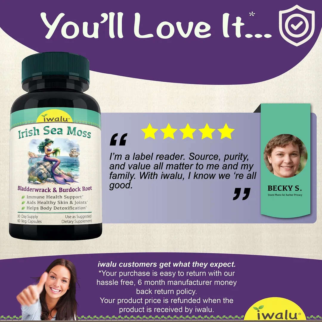 Nutri Organic Sea Moss | Best Supplement Capsule Pill Men Women FREE SHIP