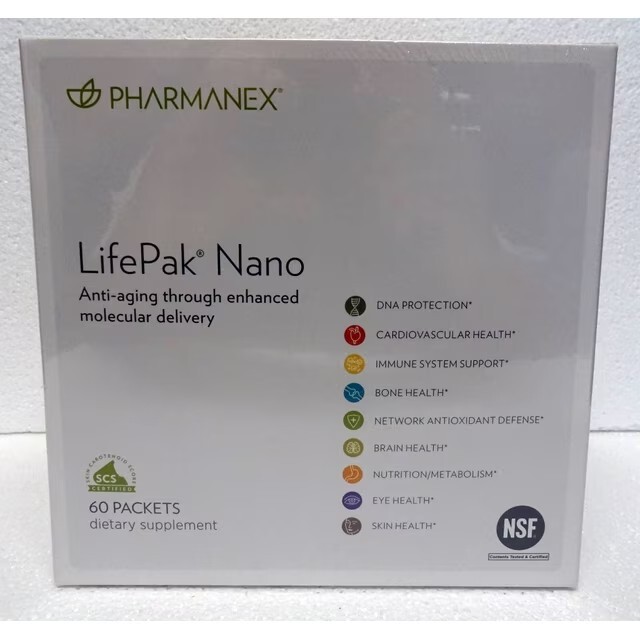 Nu Skin NuSkin Pharmanex Lifepak Nano Anti-Aging 60 packets NEW SEALED 01/2027