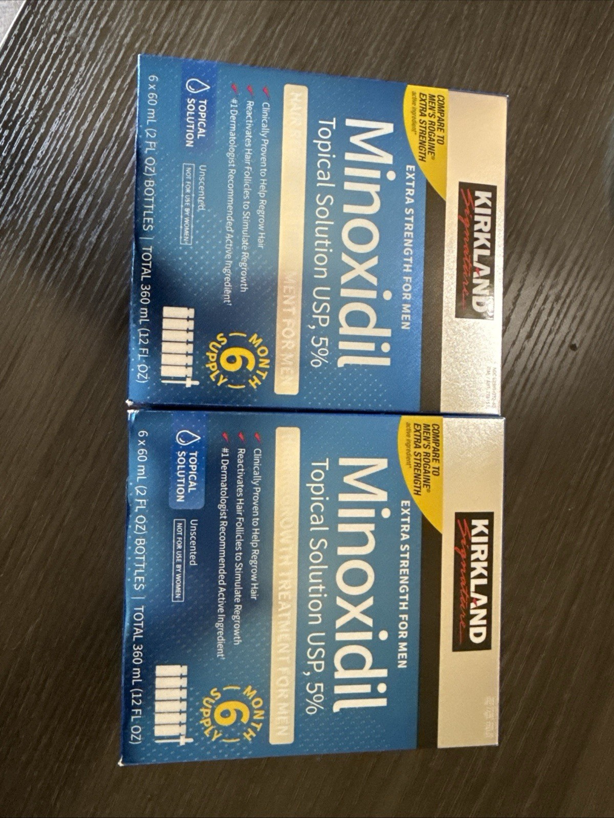 2 Pack Kirkland Minoxidil 5% Hair Regrowth Treatment 12 Month Supply EXP 06/2027