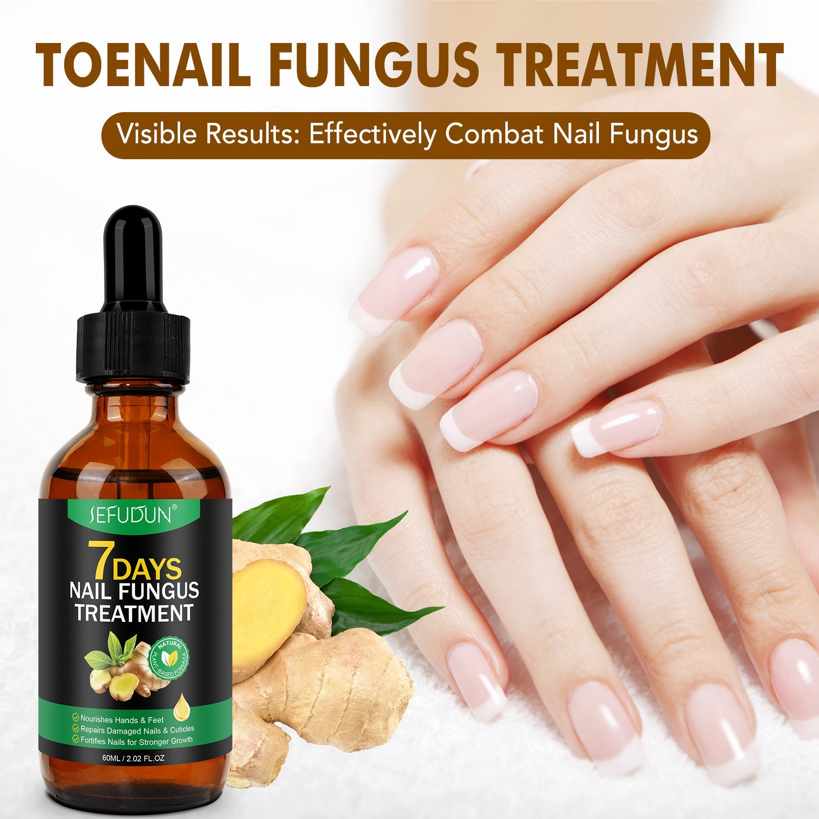 7 Days Nail Fungus Treatment – Extra Strength Repair for Nails & Cuticles 60ML