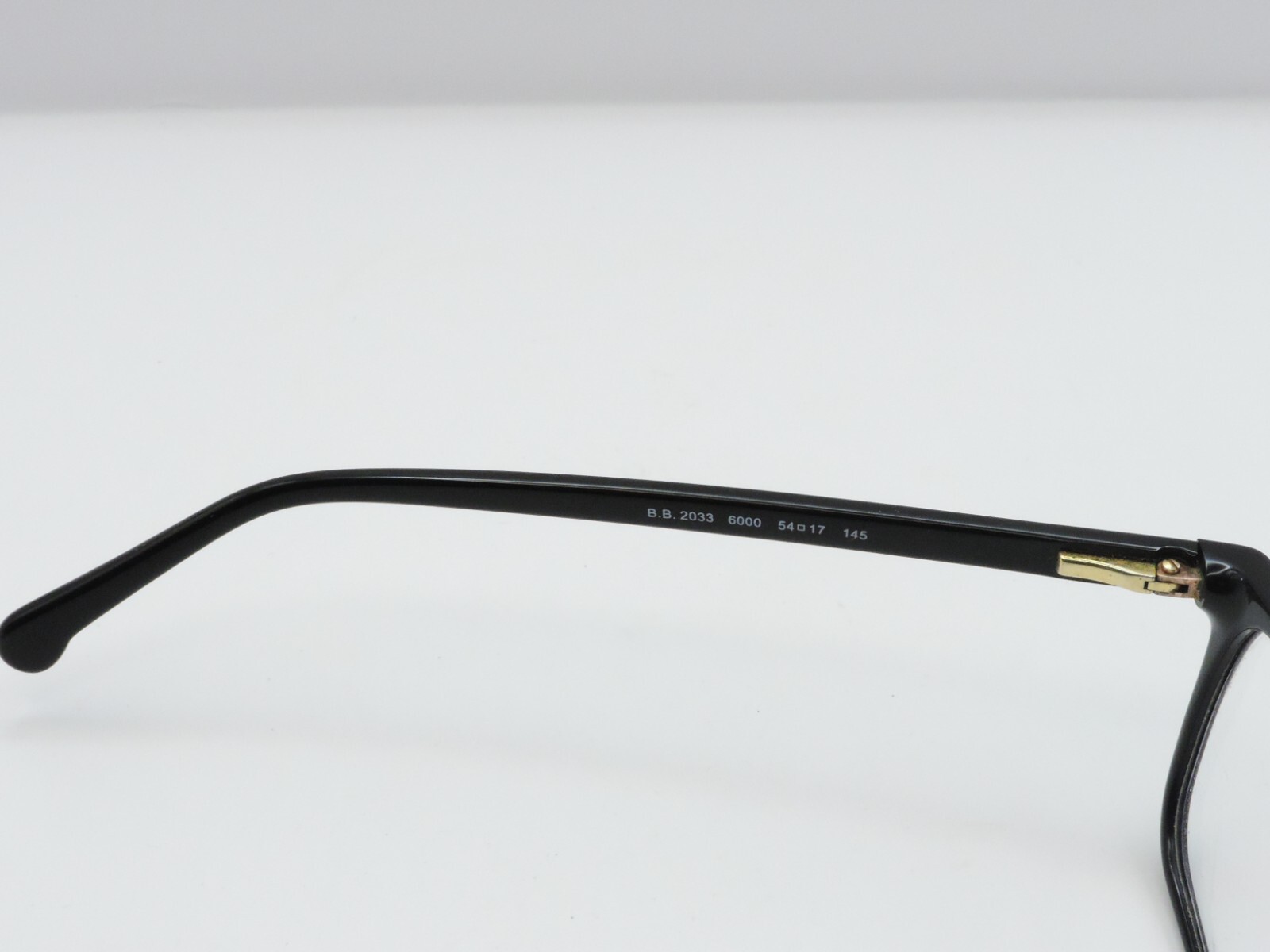 BROOKS BROTHERS B.B. 2033 SQUARE FULL RIM EYEGLASS FRAMES BLACK 54-17-145 USED*