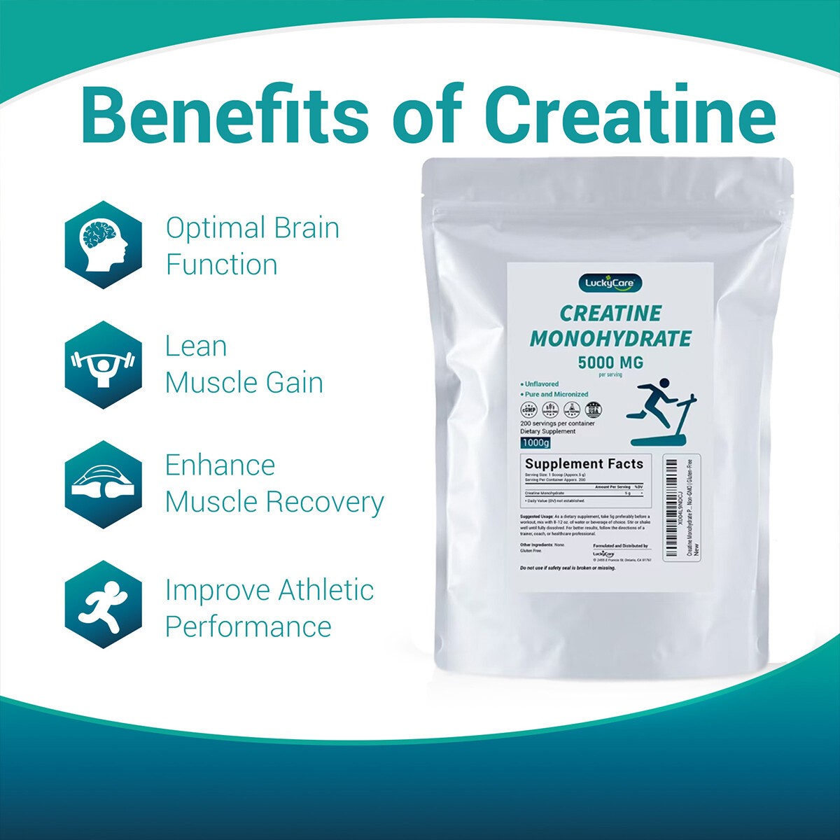 Pure Creatine Monohydrate 10lbs Powder Micronized 5000mg Per Serving Unflavored
