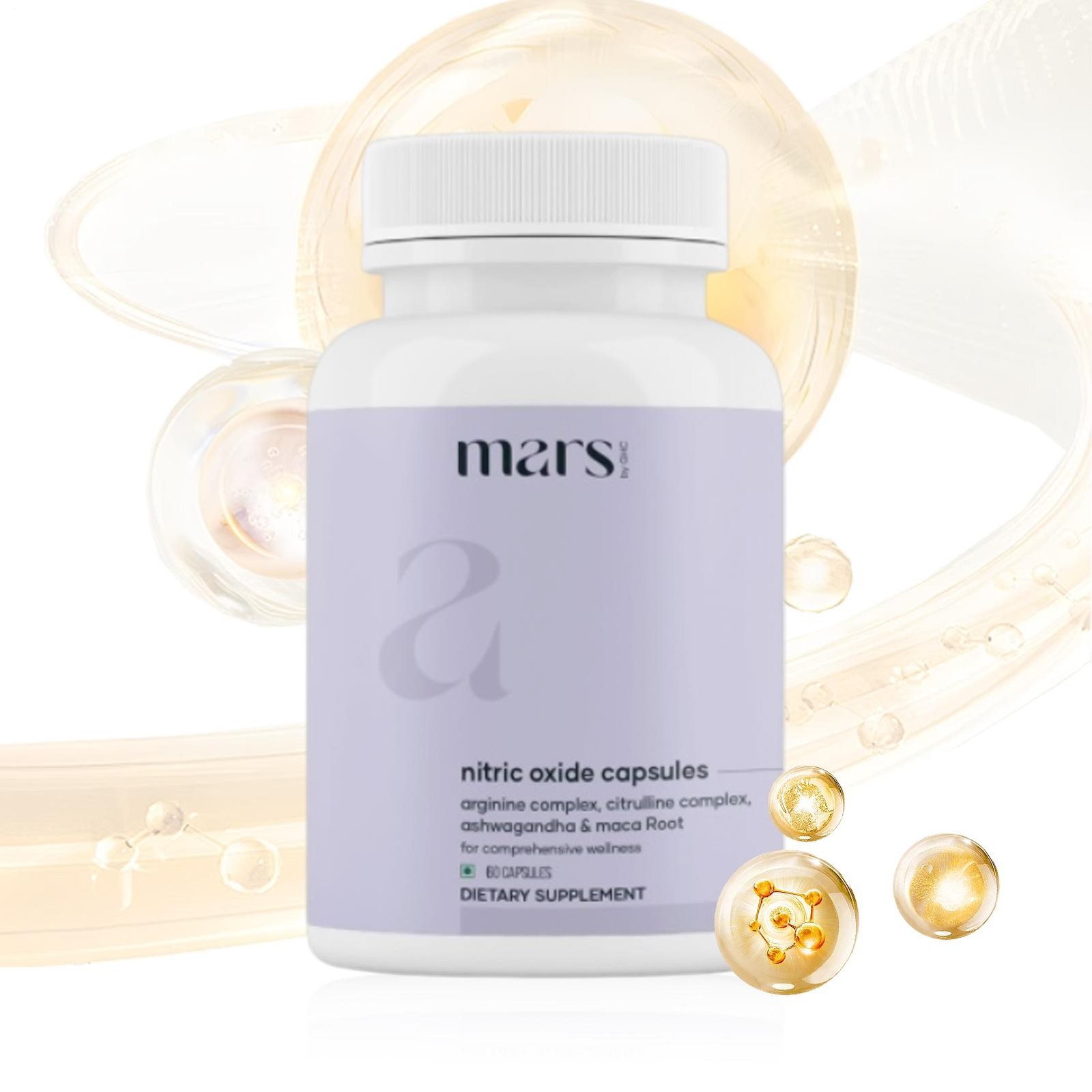 Mars Nitric Oxide Capsules Pack Of 2 – Supports Energy, Circulation & Muscle Rec