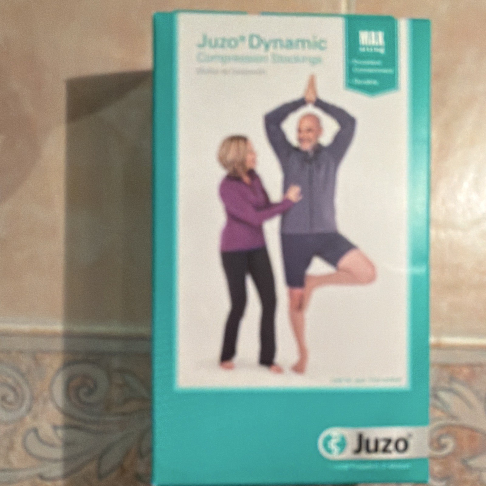 Juzo Dynamic Knee High Compression Stockings 20-30 mmHg Beige Latex Free