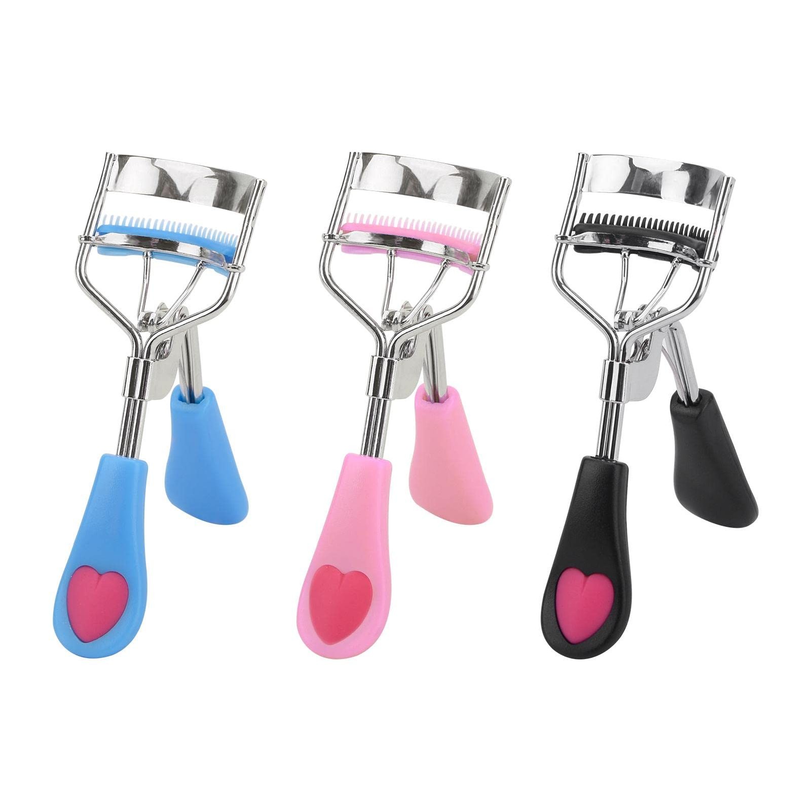 CfoPiryx 3pcs Eyelash Curler with Built in Comb, False As Picture Show