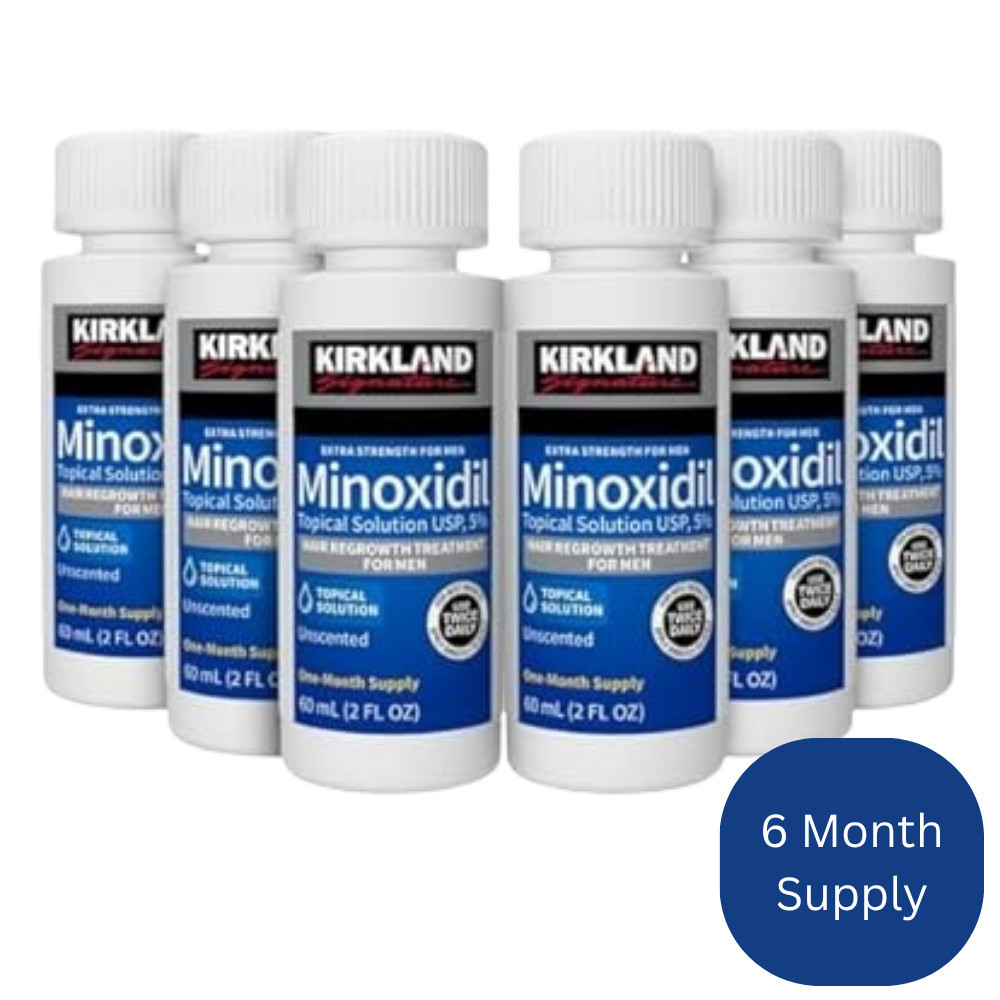 Kirkland Minoxidil 5% Extra Strength Hair Regrowth Men 6 Month Supply