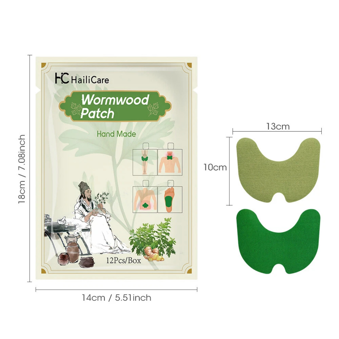 120pcs Herbal Knee Patch Wormwood Plaster for Knee Support & Muscle Pain Relief