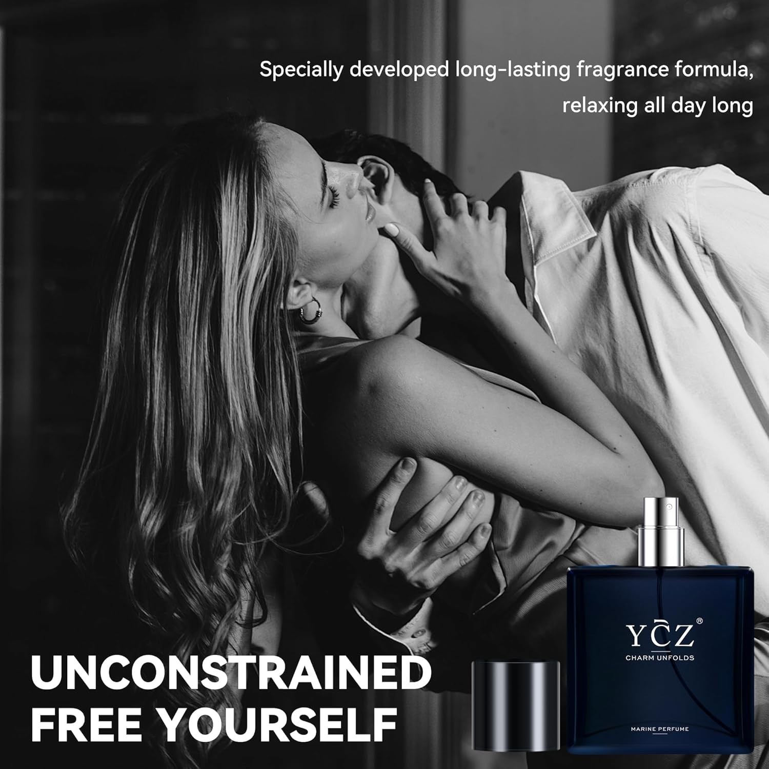 Ycz Charm Unfolds Marine Perfume for Men Long Lasting Fragrance Gift 1.7oz(50ml)