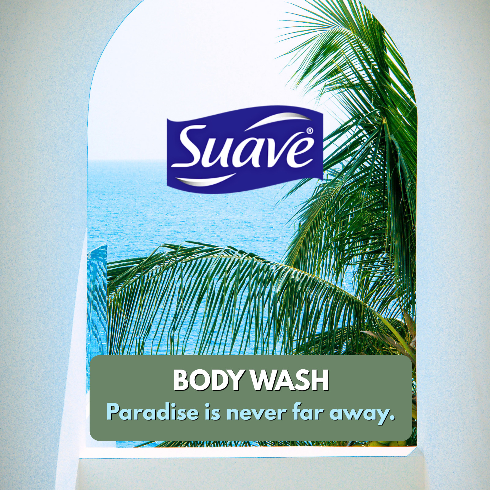 Suave Essentials Ocean Breeze Body Wash, 18oz