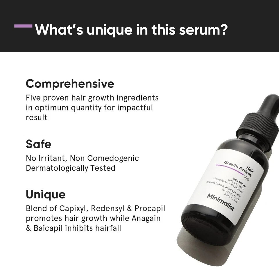 Minimalist Hair Growth Serum For All Hair Types Unisex 30ml