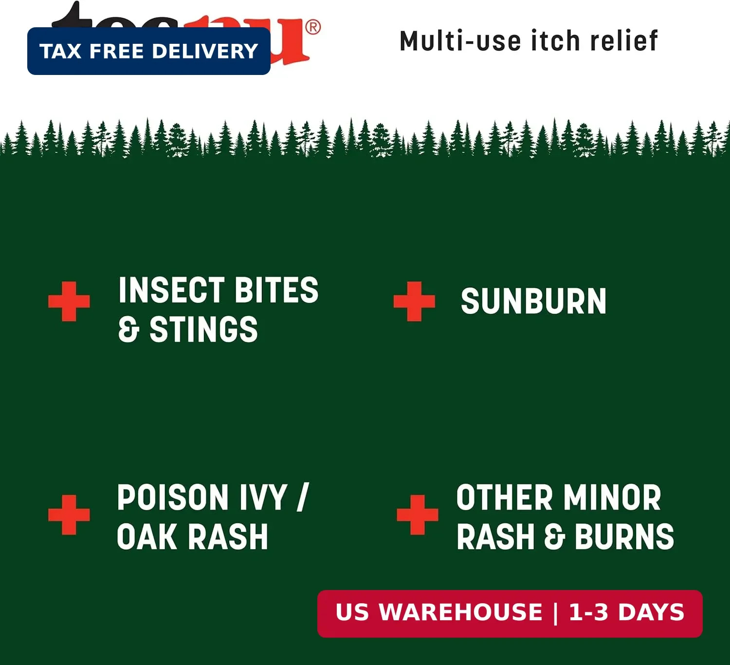 Tecnu Rash Medicated Anti-Itch Spray with Scar Prevention, Poison Ivy Treatment,