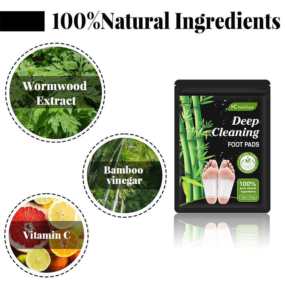 300PCS Detox Foot Patches Pads Body Toxins Feet Slimming Deep Cleansing Herbal