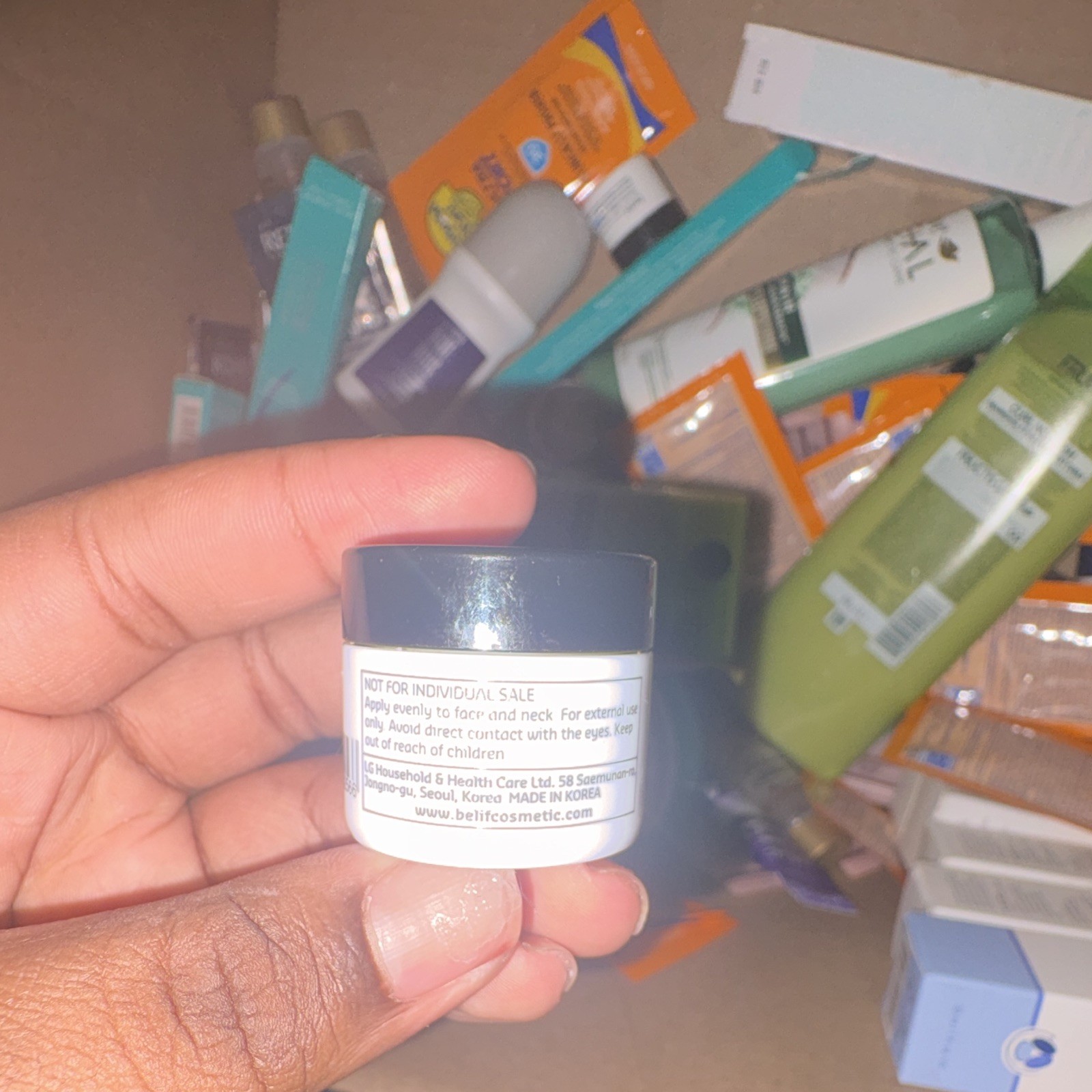 belif The True Cream Aqua Bomb Mini Moisturizer Cream Face/Neck Made Korea