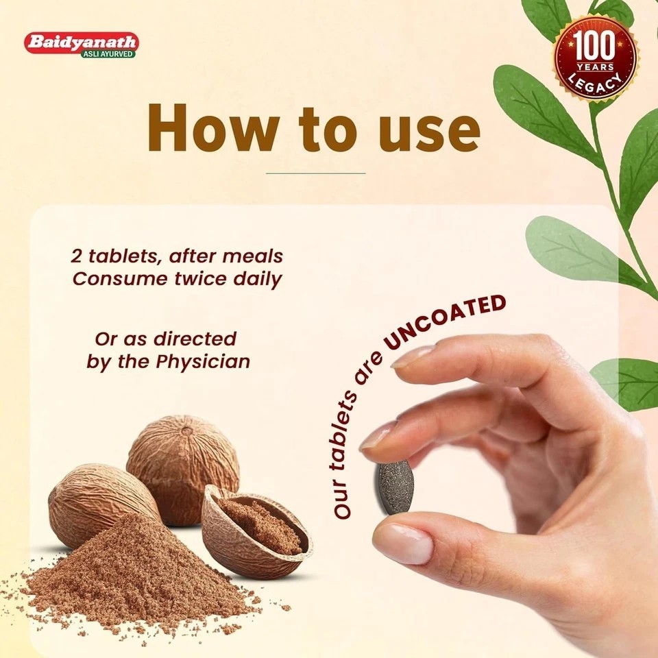 Triphala – 60 Tablets (Pack of 2) | Ayurvedic Blend of Amla, Haritaki & Baheda