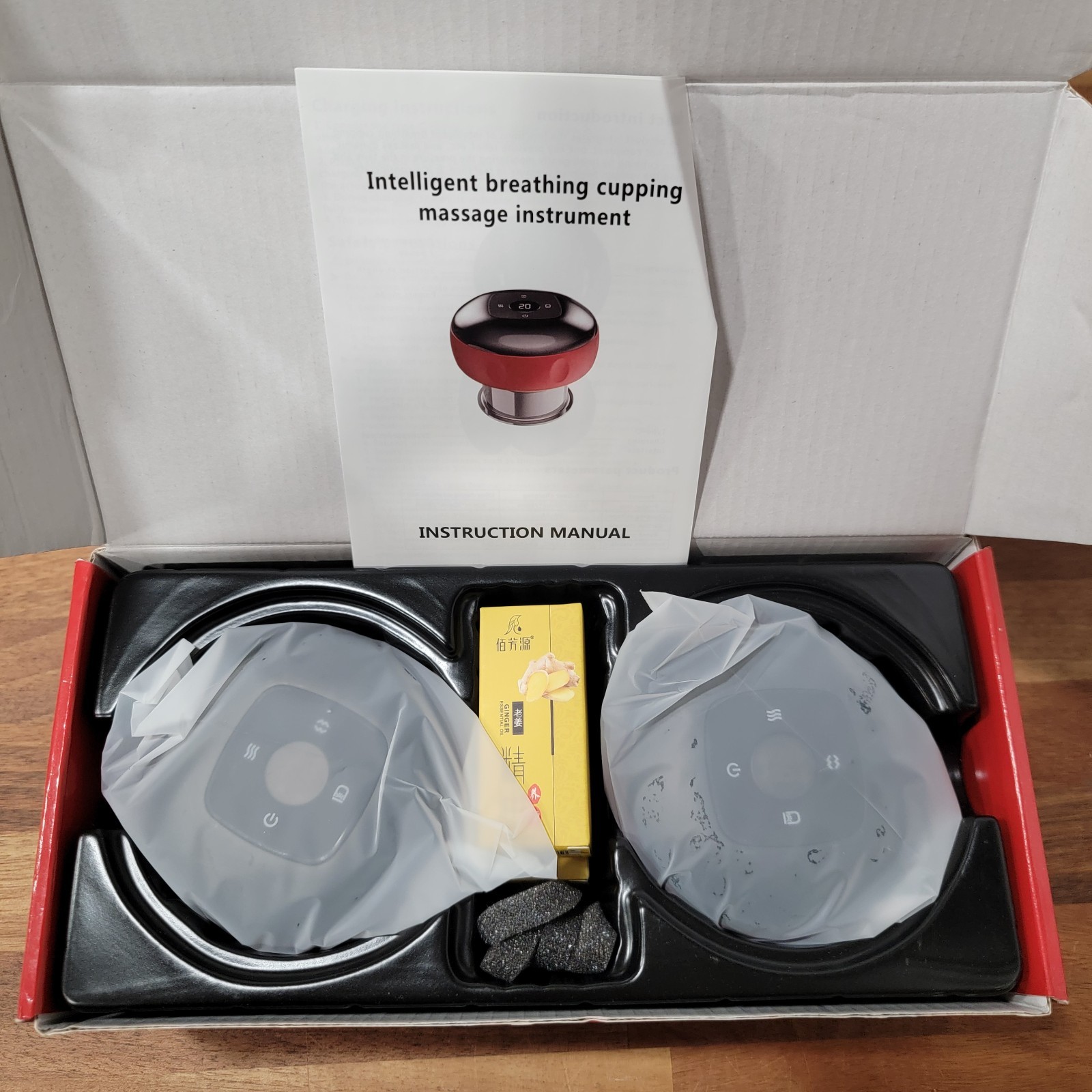 Ccdobbs Smart Cupping Therapy Massager Set 2 Pcs Set 4 in 1 Electric Cup Massage