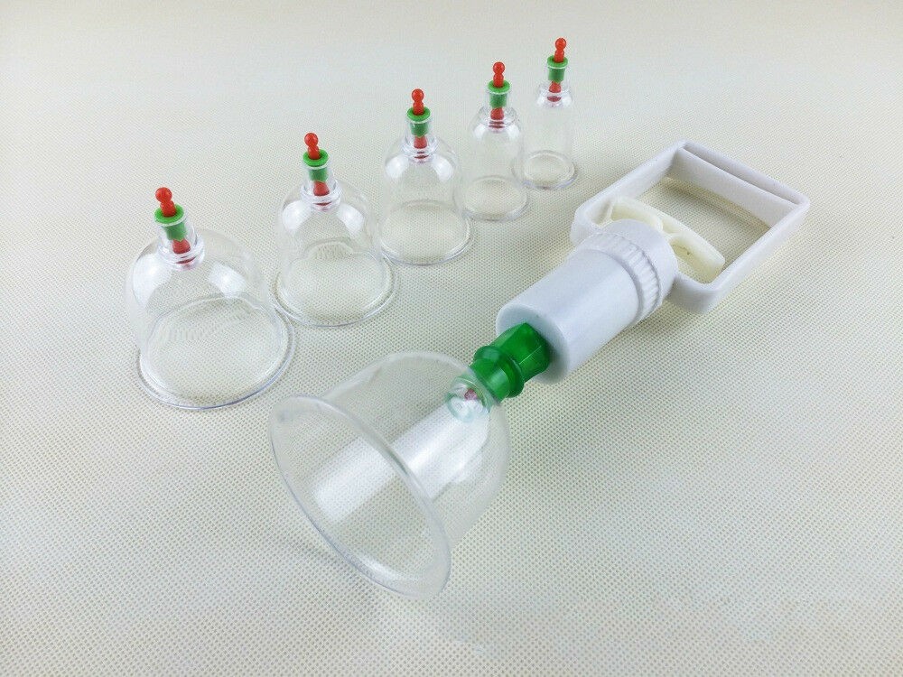 6Pack 3.0-6.6CM Vacuum Cupping Set Nipple Enlargement Pump Suction Enlarger h