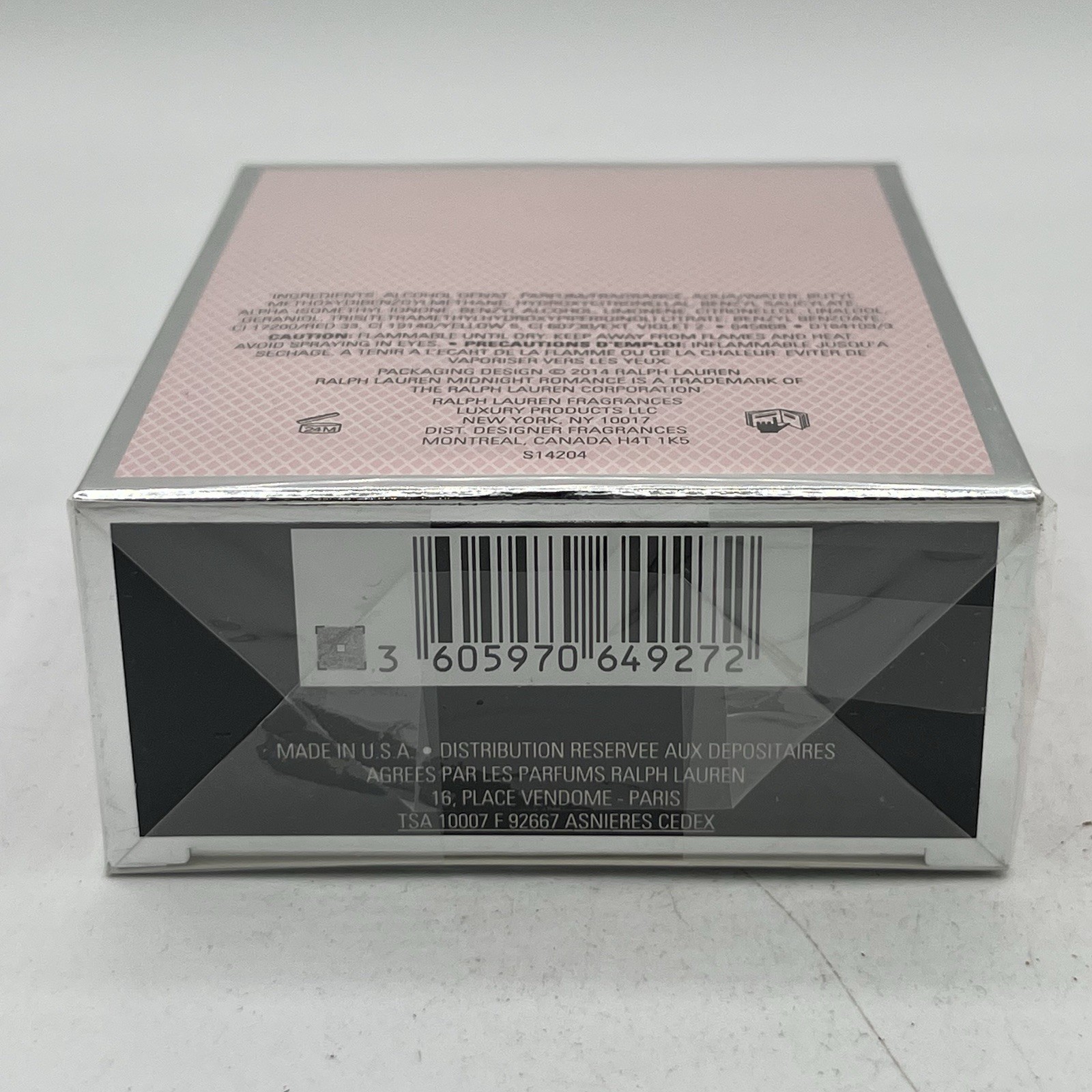 Ralph Lauren Midnight Romance EDP 3.4 oz New Sealed Box 2014 Formula See Details