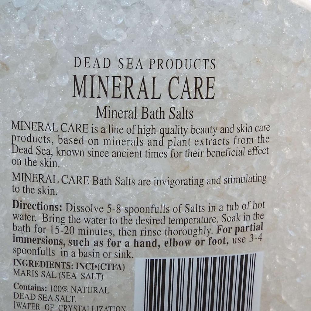 NEW SEALED Dead Sea Products Mineral Bath Salts 100% Natural Israel Eases Pain