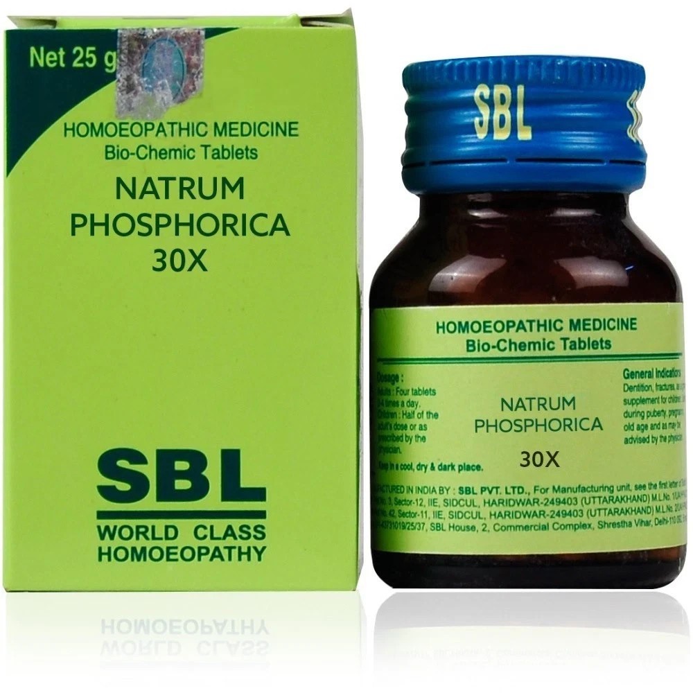 SBL Natrum Phosphorica Biochemic Tablet 30X (25gm)