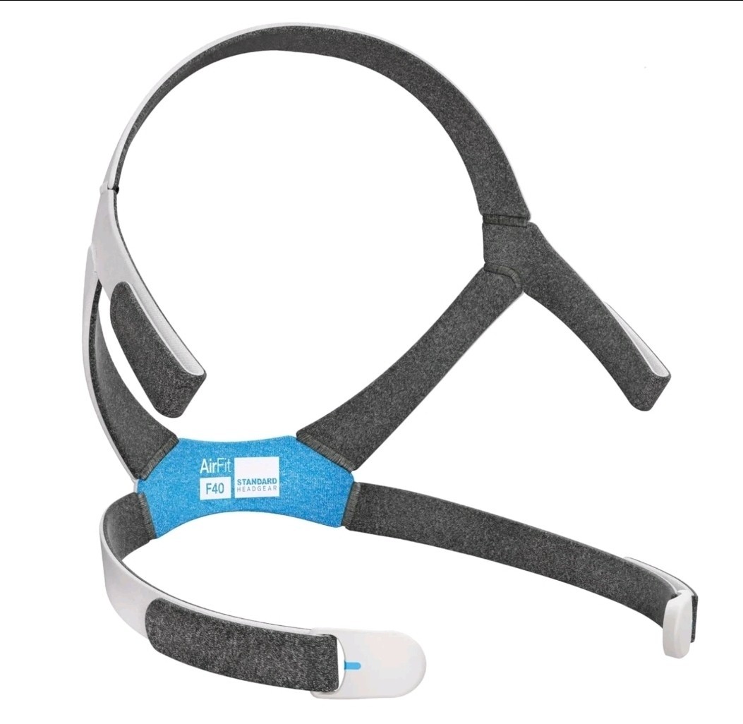 ResMed AirFit F40 Replacement Headgear Standard size with magnets.