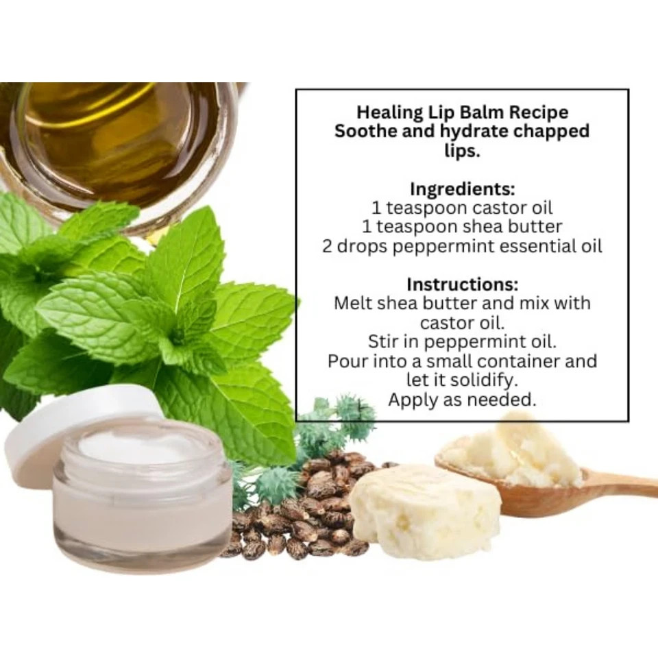 Essentially KateS Castor Oil 16oz USDA Organic Cold Pressed Glass Bottle