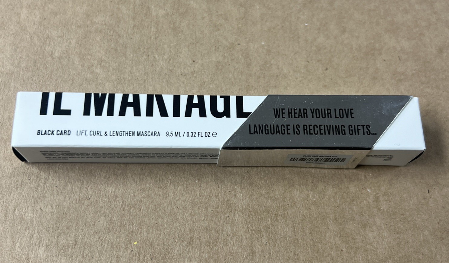 IL Makiage Mascara Lift Curl Lengthen Black Card Full Size 9.5 ml/0.32fl oz NIB