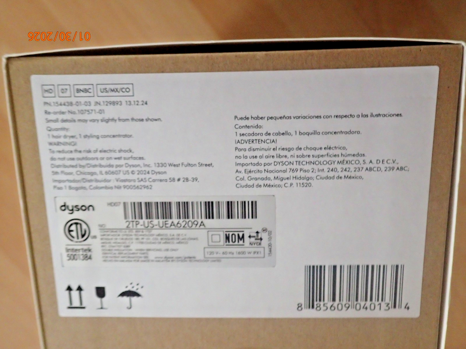 FACTORY SEALED DYSON Supersonic Origin Hair Dryer Nickel/Copper – AUTHENTIC
