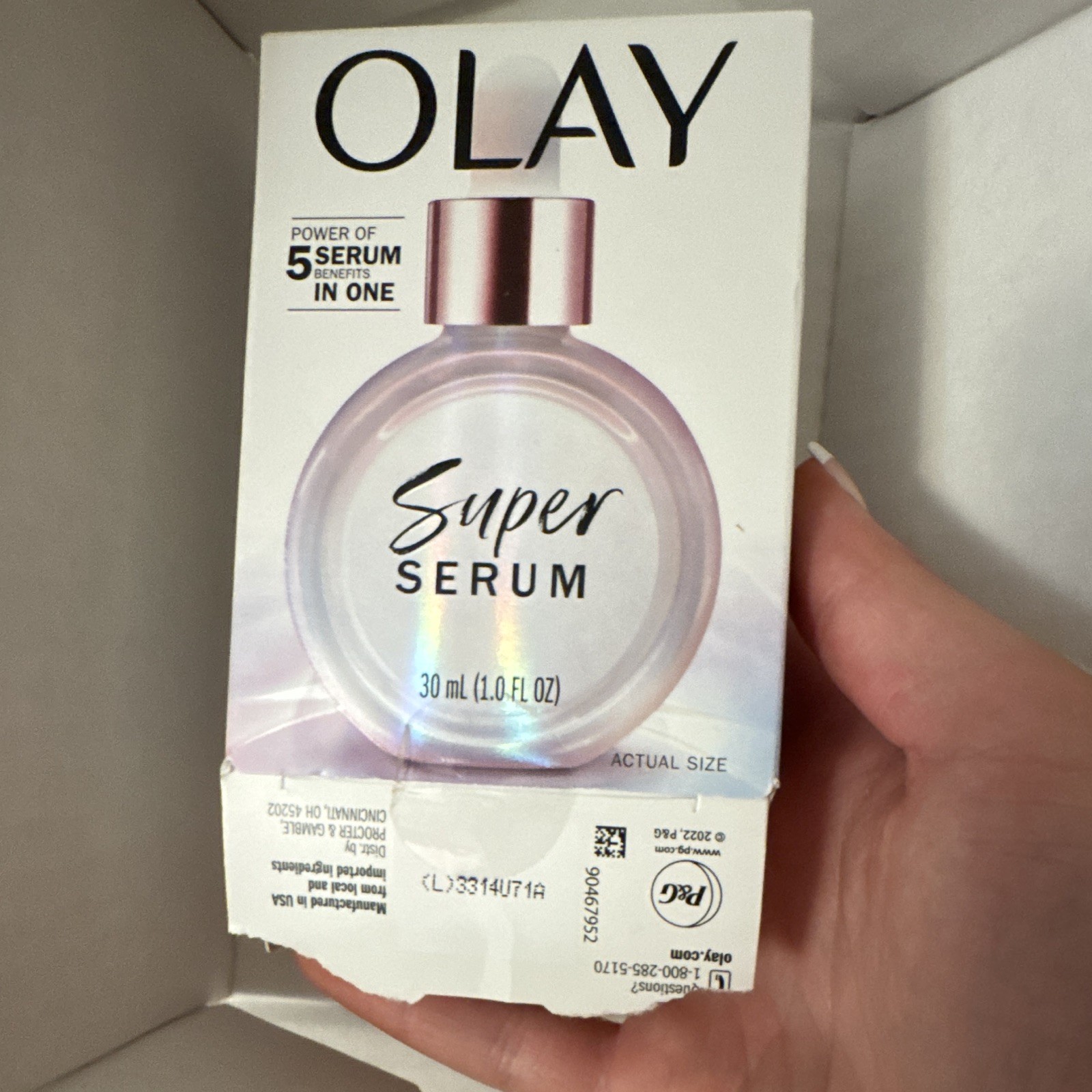 Olay Super Serum Hydration Facial Serum, Daily Use, 1.0 fl oz